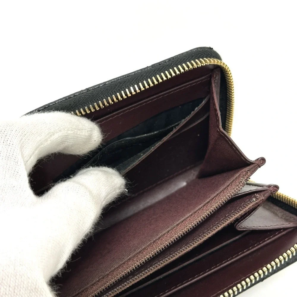 CHANEL Authentic Black Caviar Leather Logo Wallet - Picture 13 of 16